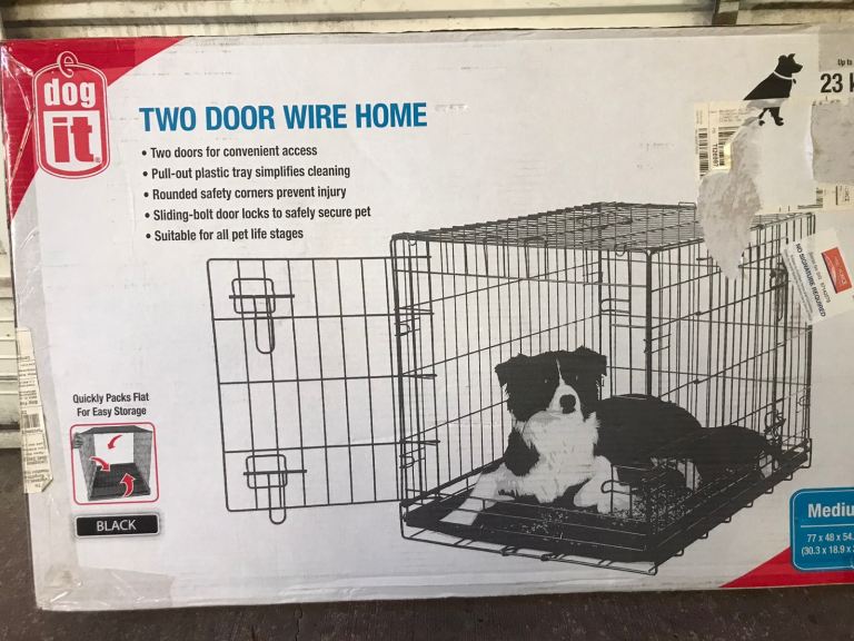 3 Dog crates 2 medium 1 large 