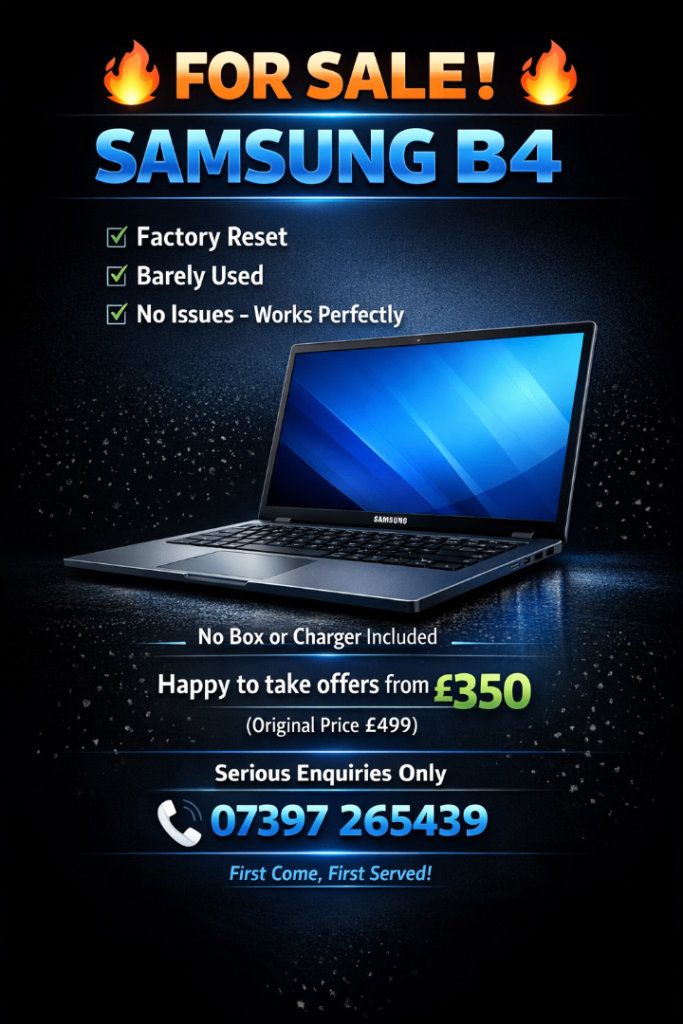 Samsung laptop for sell