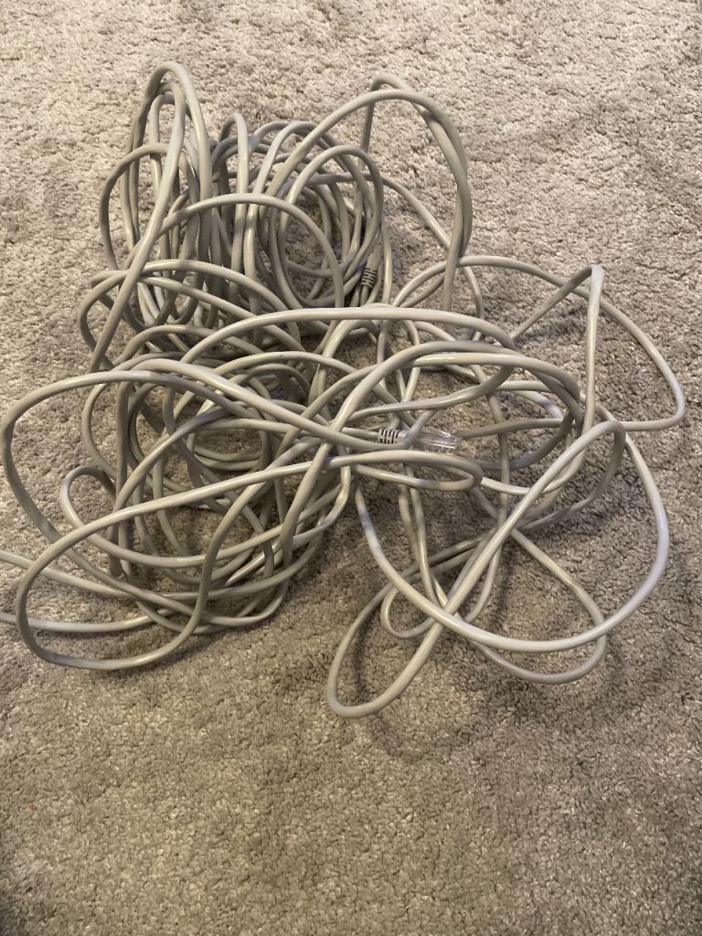 Long Grey Extension Cable – Good Condition