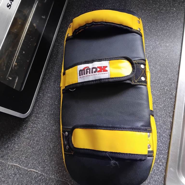 Kick boxing pad.