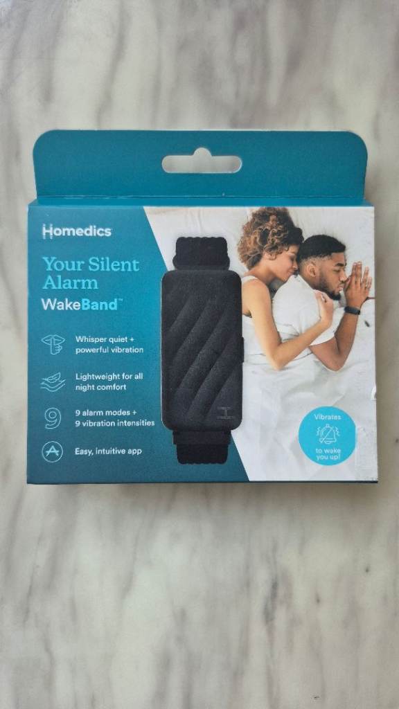 Homedics WakeBand Silent Alarm, a vibrating wristband 