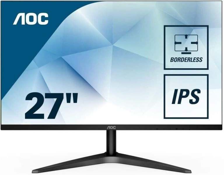 AOC 27B1H LED monitor 27" Full HD 75 Hz IPS 250 cd/m² 1000:1 7 ms HDMI, VGA black