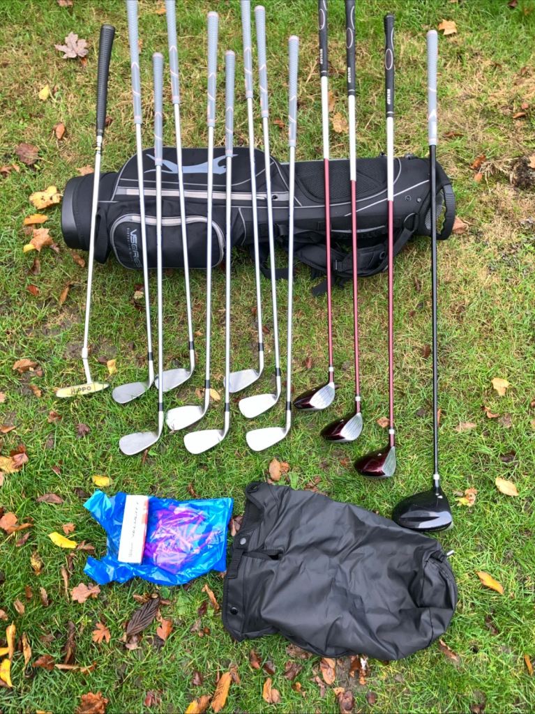 Ladies Golf Club Dunlop / Adams Golf Full Set With A New Slazenger Stand Bag 