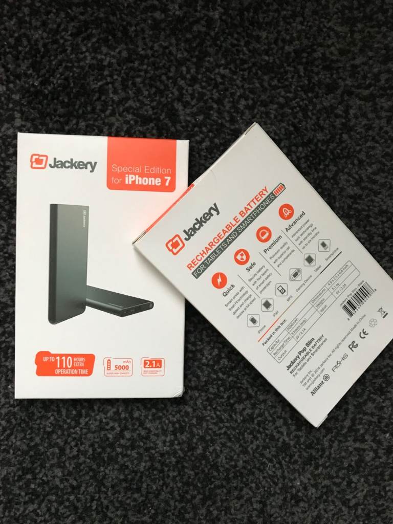 Power Bank Jackery Pop Slim 5000mAh External Battery Pack- Black