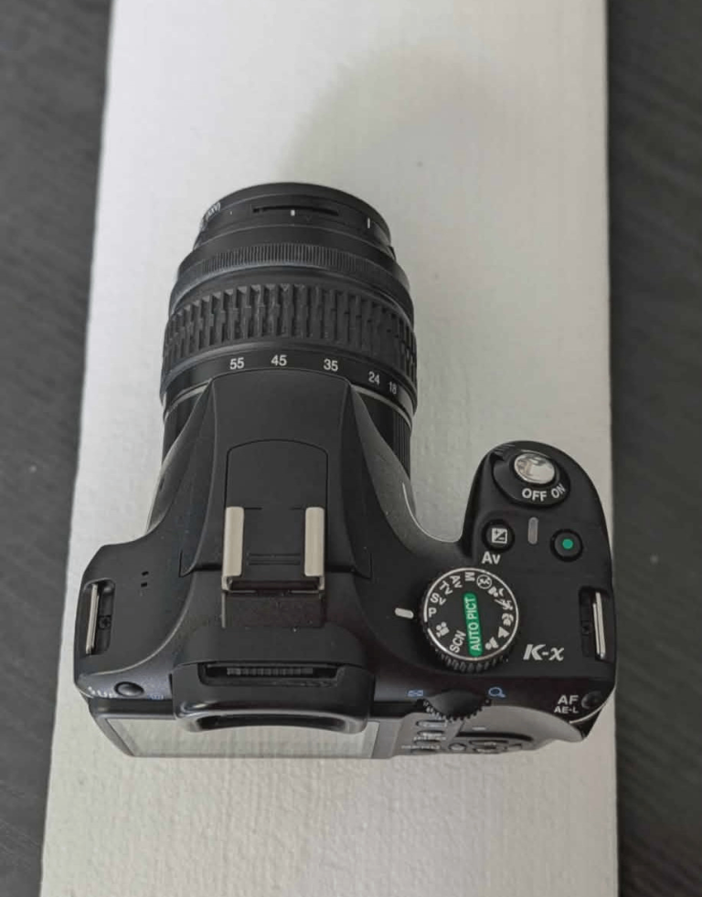 Pentax K-x with accessories