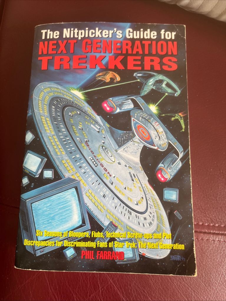 The Nitpicker's Guide for NEXT GENERATION TREKKERS Book – Good Condition