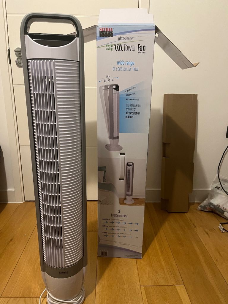 Tilt Tower Fan with remote