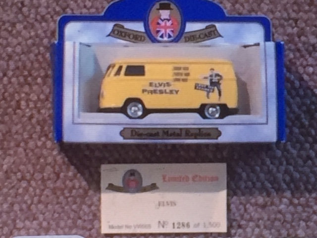 V.RARE: Elvis VW Campervan Toy ONLY 1500 MADE & COMES WITH CERTIFICATE *AS NEW*