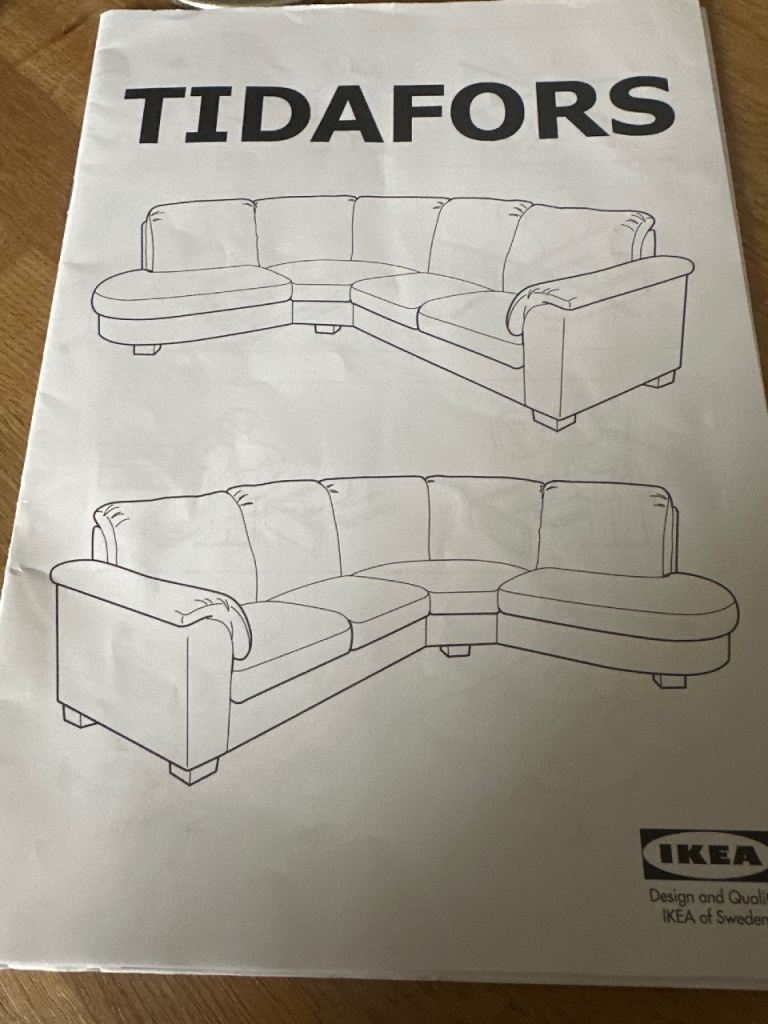 Large Grey curved sofa