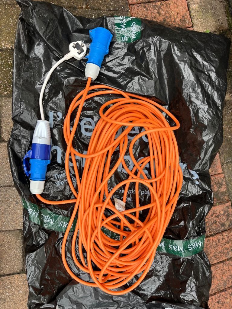 Caravan electric cable