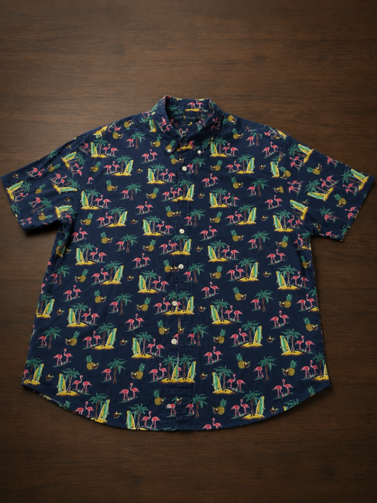 Ralph Lauren Slim Fit Flamingo Print Shirt – As Good As New XL