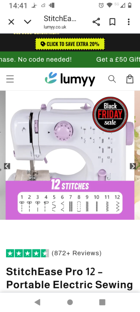 Stitch Ease Pro 12 sewing machine