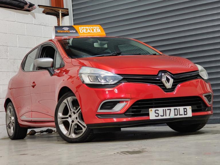 RENAULT CLIO GT LINE; 1.5 DCI; 88 BHP; 5 DOOR; SAT NAV; 5 SPEED MAN; RED; EURO 6