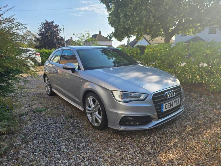 Audi, A3, 2.0TDi 150bhp S-Line, silver 3 door Hatchback, 2014, Auto, 1968cc