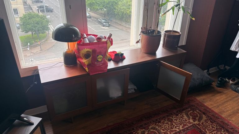 Book cabinet with storage
