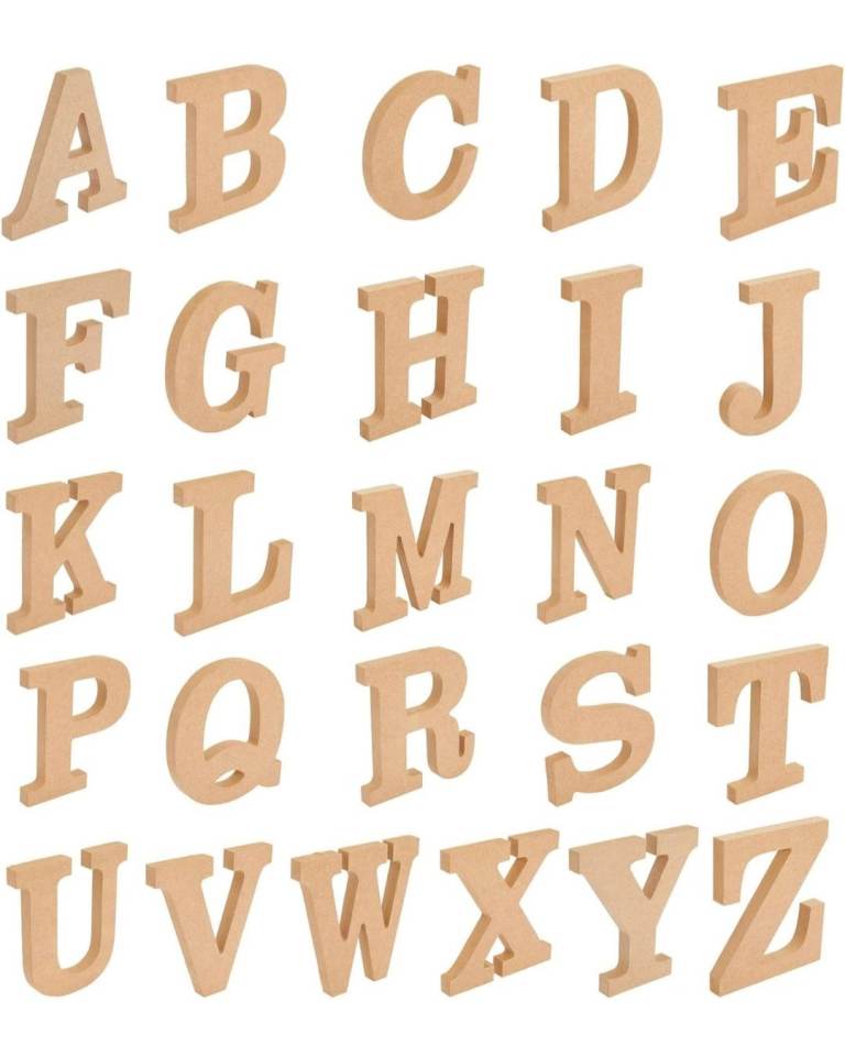 Bnib MDF large letters. Plain. See Description For Price. 