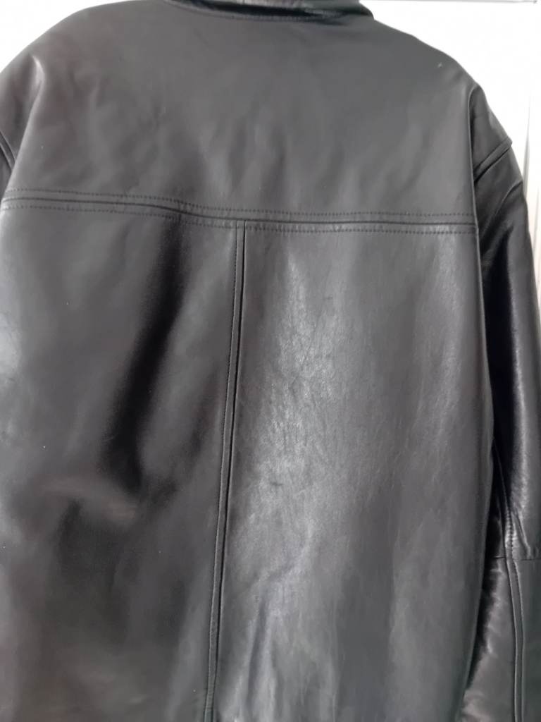 Mans leather coat