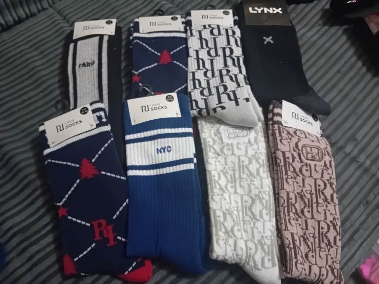 X8 pairs river island mens socks 