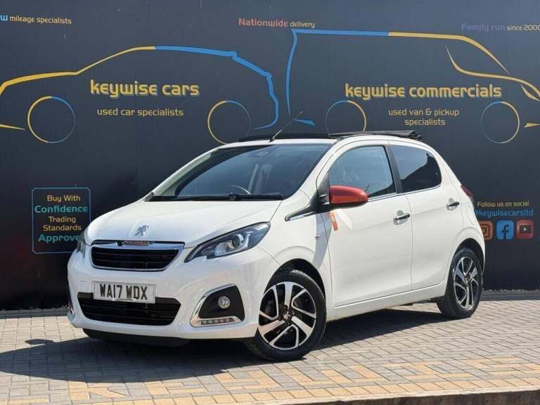 2017 Peugeot 108 1.2 PureTech Roland Garros Top! Euro 6 5dr HATCHBACK Petrol Manual