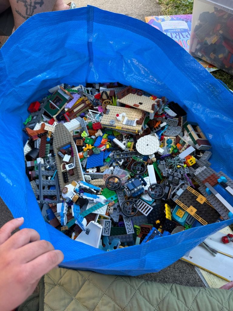 Massive ikea bag of Lego 
