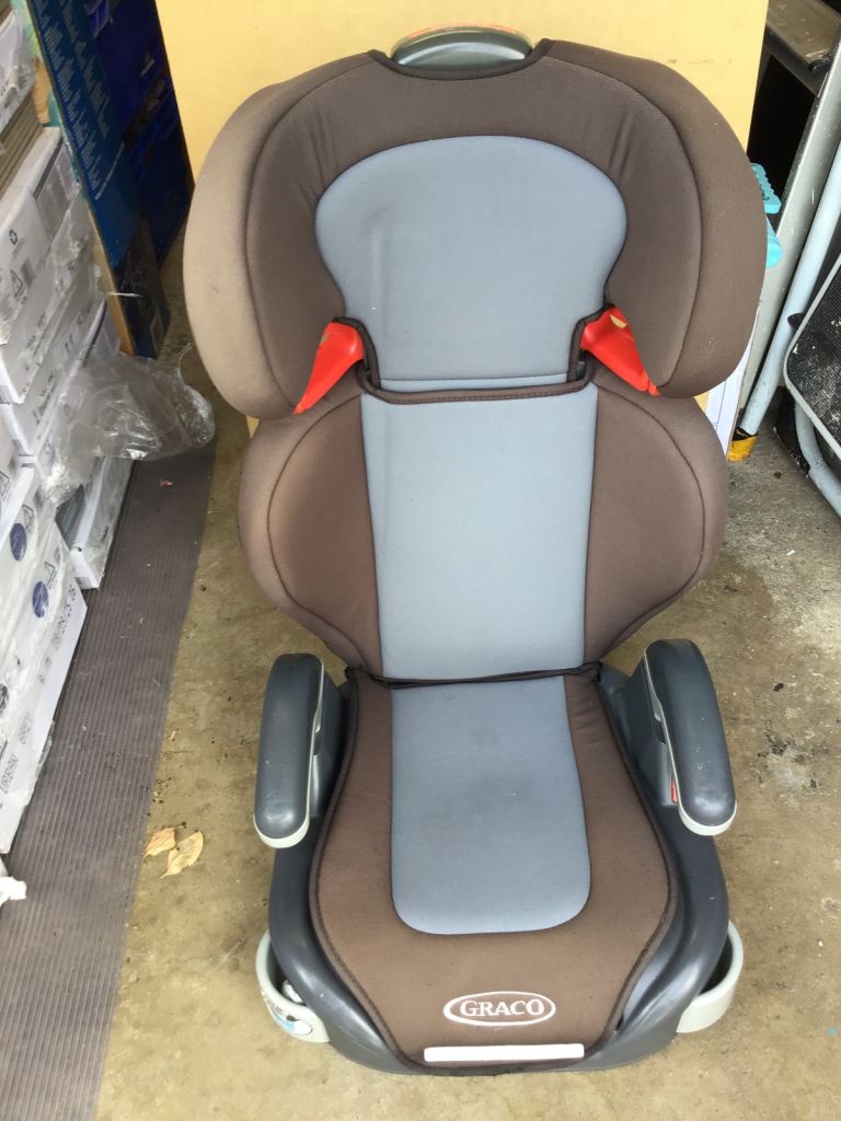 Graco Car Booster Seat - Brown & Grey, Good Condition