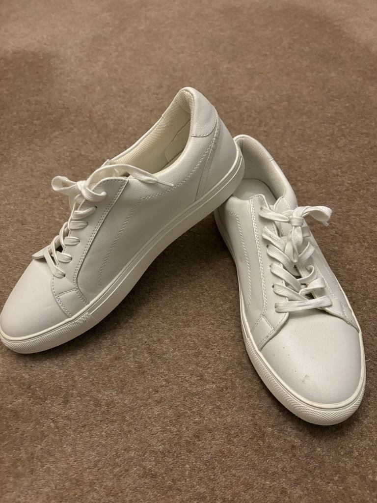 Marks & Spencer Men’s White Tennis Shoe / Trainers NEW 11 /45