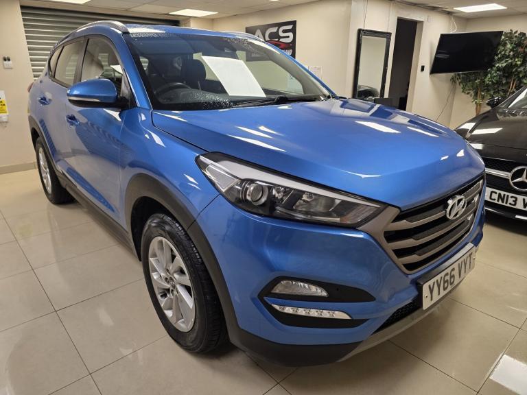 HYUNDAI TUCSON 1.7 TUCSON SE NAV 1.7 D 116PS BD +FSS Blue WARRANTY 12 MONTHS MOT