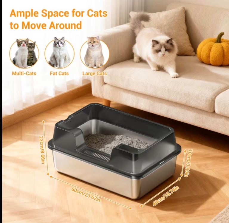 Xl stainless steel litter box brand new