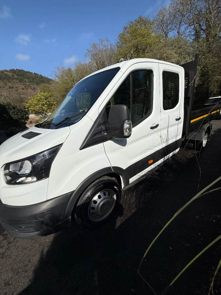 2022 Ford Transit, 350 Leader Eco Blue, Crewcab Tipper. Only 27k miles