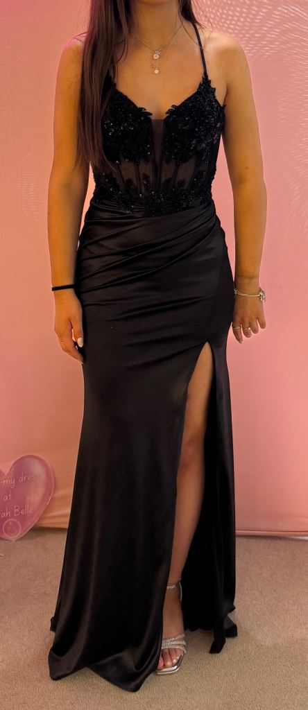Prom Black dress size 6 from Tiffany’s 