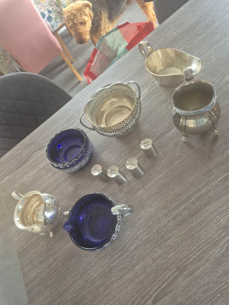 Some silver plated and Sheffield silver.