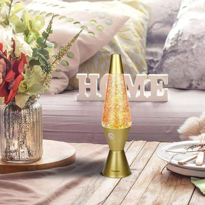Gold glitter lava lamp - John Lewis