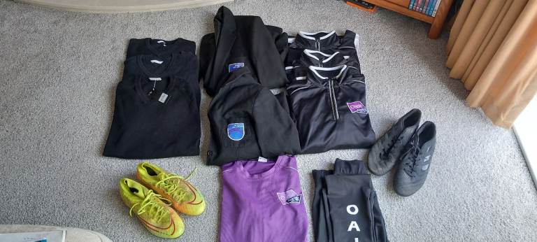 Football boots and oasis john williams uniform