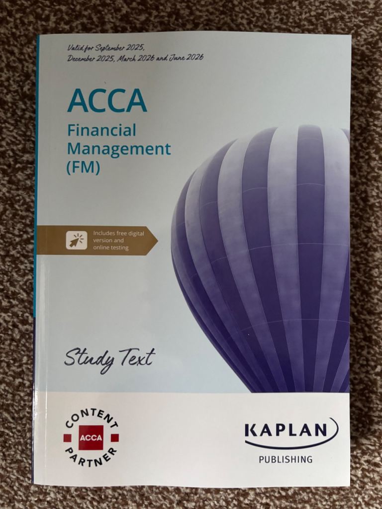 ACCA Financial Management FM study book