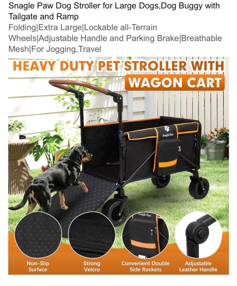 Dog stroller / wagon with ramp 