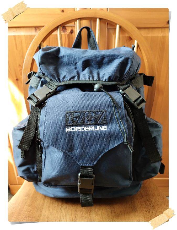 Borderline Rucksack Backpack Bag (Blue)