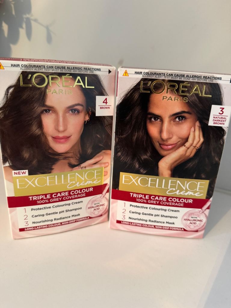 L'Oreal Excellence Creme Hair Colour - Brown Shades, NEW