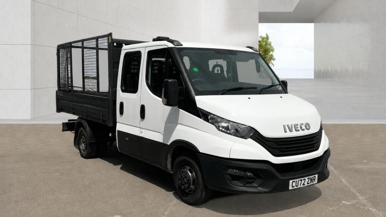 2022 72 reg IVECO DAILY RWD DRW DOUBLE / CREW CAB STEEL BODY CAGE TIPPER ULEZ 