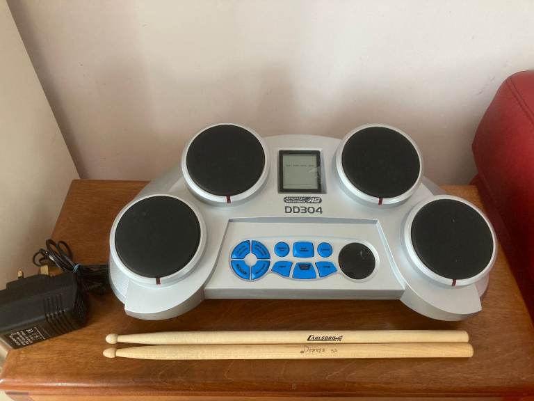 Acoustic Solutions DD304 Four Pad Electronic Drum Kit With Mains Lead 