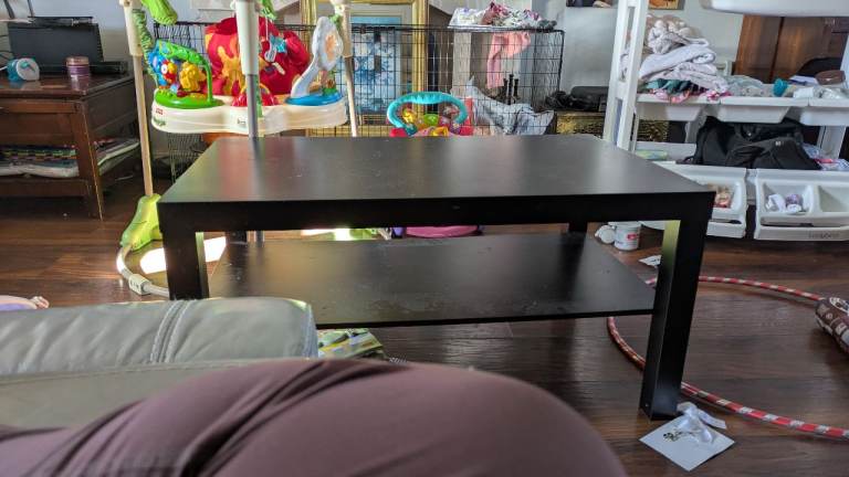 Black coffee table 