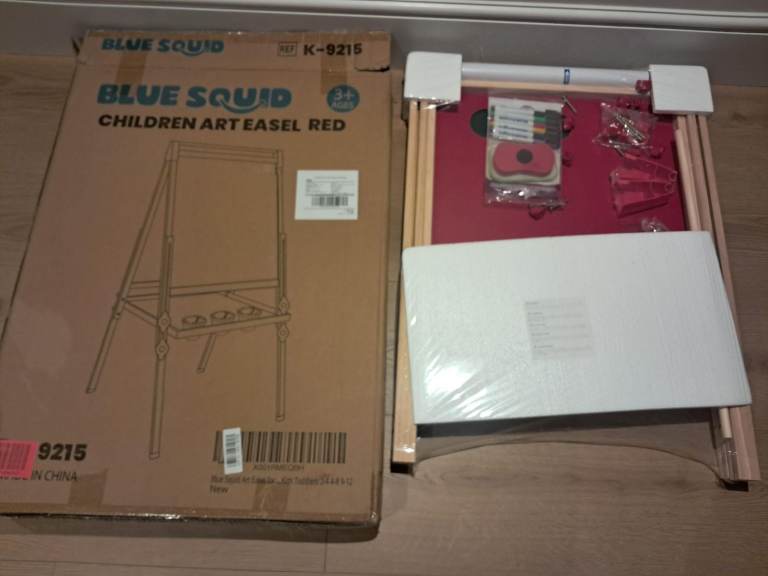 Brand new, unopened, Blue Squid art easel for kids
