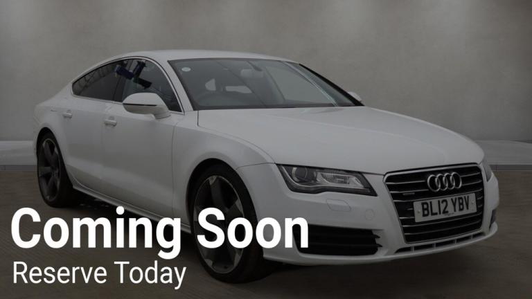 2012 Audi A7 2012 12-Reg Audi A7 3.0 TDI S Quattro Auto,IBIS WHITE,SAT NAV,21'' ALLOYS!! HATCHBAC...