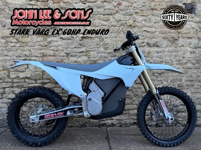 Stark Varg EX Electric Enduro Bike, New 2026 Model, White, 60HP Model, In Stock
