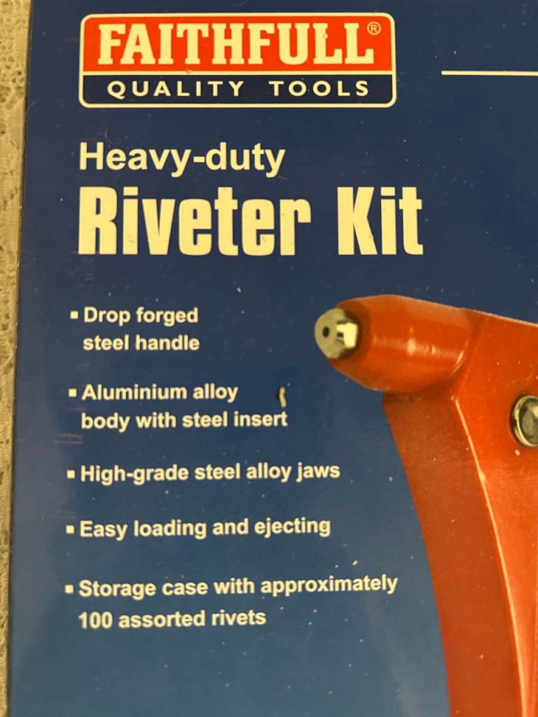 Heavy Duty Riveter Kit  NEW IN BOX