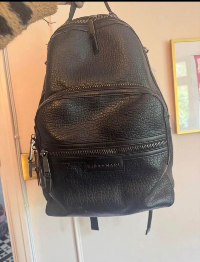 Tiba + Marl Elwood Black Backpack and Pouch