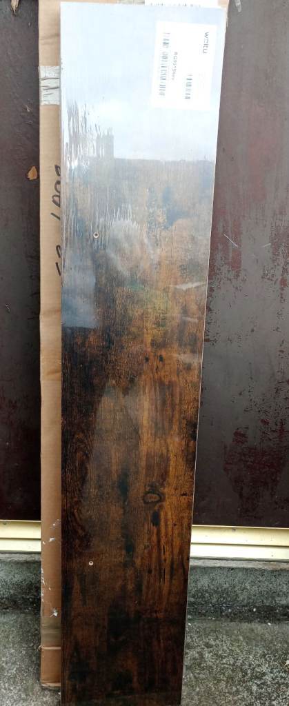 4ft gloss wooden shelf 