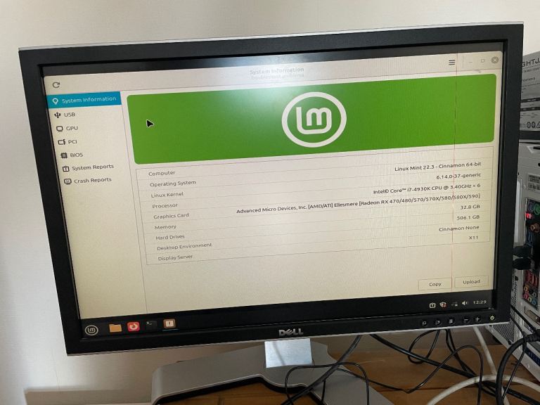 Linux Gaming PC: i7 Processor, 32GB RAM, RX 590 Graphics, 500GB Storage (Dual SSDs)  