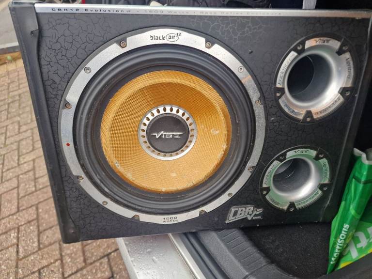 12 INCH VIBE CBR SUBWOOFER WITH BUILT IN AMP