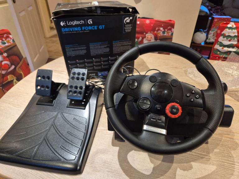 Logitech Driving Force GT Force Steering Wheel and Pedals 