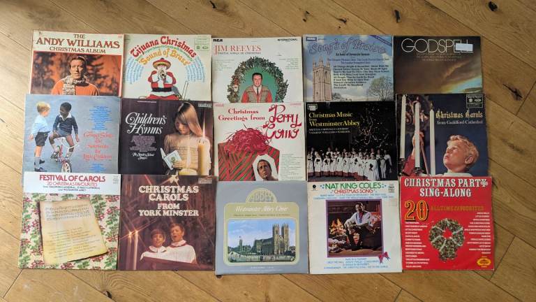 BARGAIN - Vintage Christmas Vinyl Records Collection (20 LPs) Nat King Cole, Andy Williams & more! 